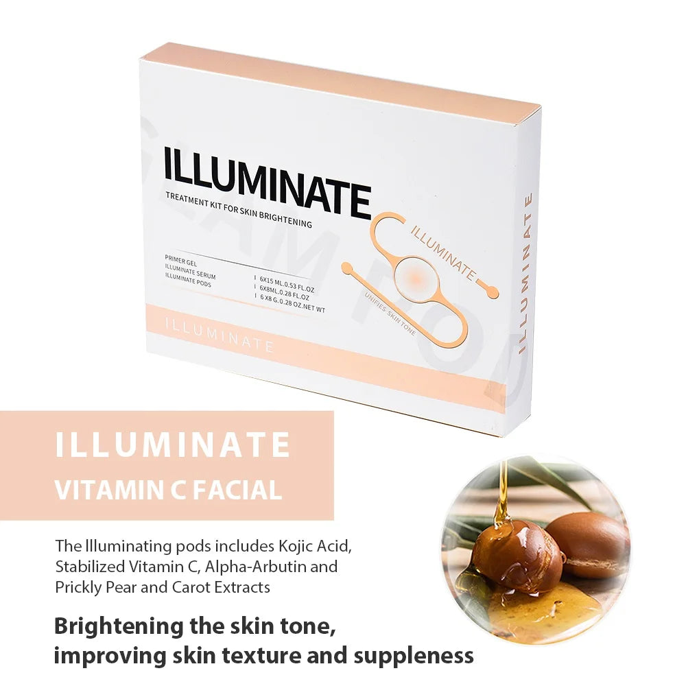 Glam Revive Hydrate Detox Illuminate kit Pods Serum Facial SPA Serum For Bubble Beauty Machine Facial Aqua CO2 Serum Gels