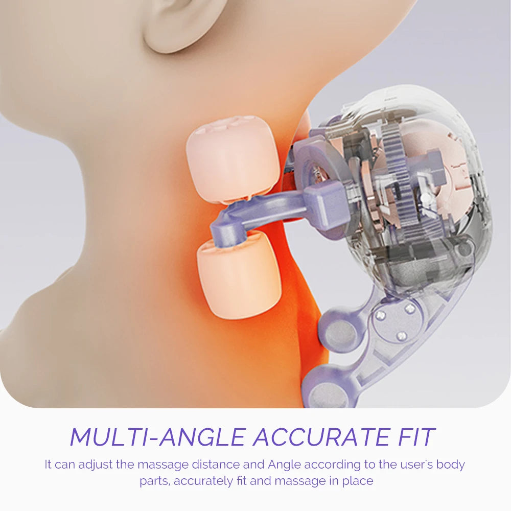 Foreverlily Electric Neck And Shoulder Massage Pillow Neck Cervical Back Waist Kneading Massager Cushion Trapezius masajeador