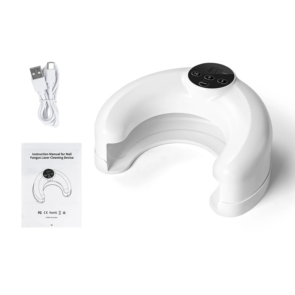 Wireless Hand Foot Nail Nail Fungus Laser Device Toenail Fungus Treatment Lamp Infrared Blue Light Anti Fungal Laser Nail Lamp