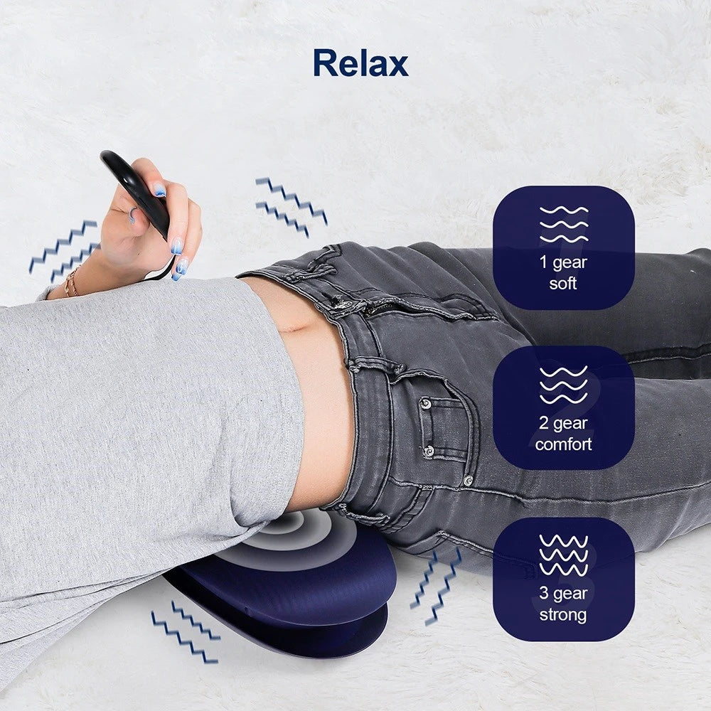 Electric Lumbar Traction Massager Vibration Waist Massager Airbag Waist Spine Support Back Massage Machine Waist masajeador