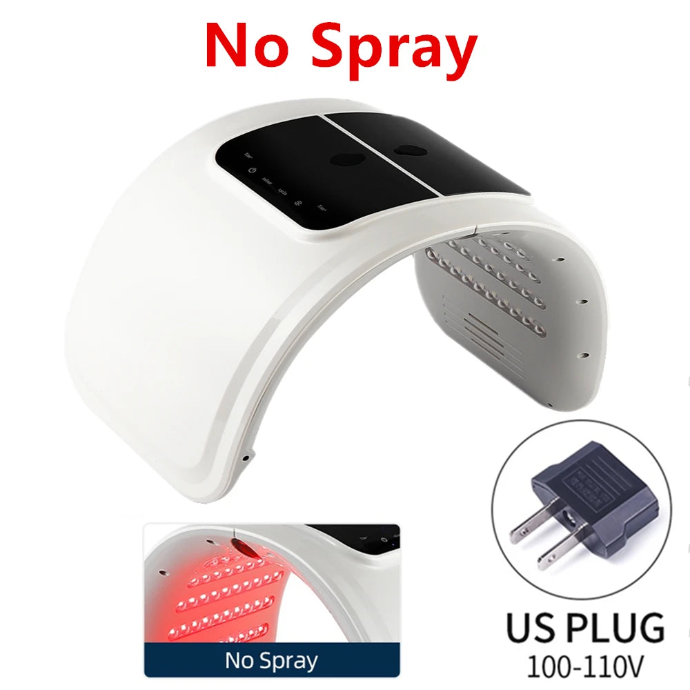 Skin Hydrating Sprayer LED Mask Facial Machine Nano Mist 7 Colors LED Photon Machine Face&Body Salon SPA Home Use Skin Care