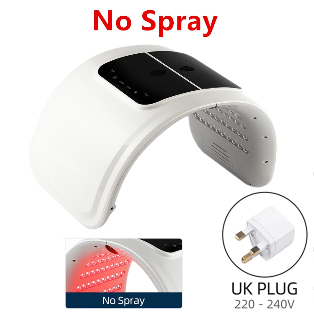 Skin Hydrating Sprayer LED Mask Facial Machine Nano Mist 7 Colors LED Photon Machine Face&Body Salon SPA Home Use Skin Care