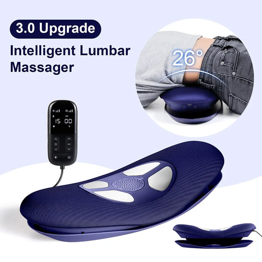 Electric Lumbar Traction Massager Vibration Waist Massager Airbag Waist Spine Support Back Massage Machine Waist masajeador