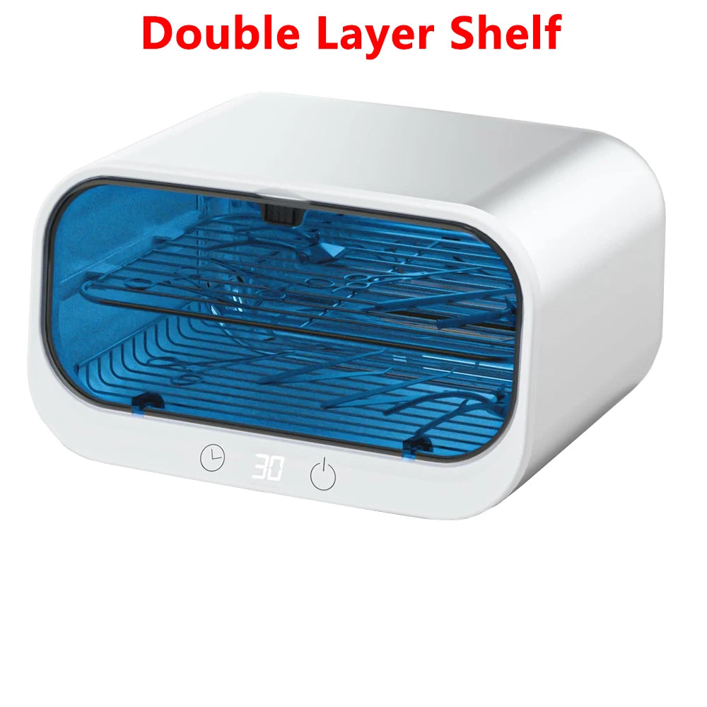 UV Sterilizer Box Ozone Sterilization Cabinet 360° Disinfection With Timer For Phone Salon Nail Beauty Tools Baby Toys