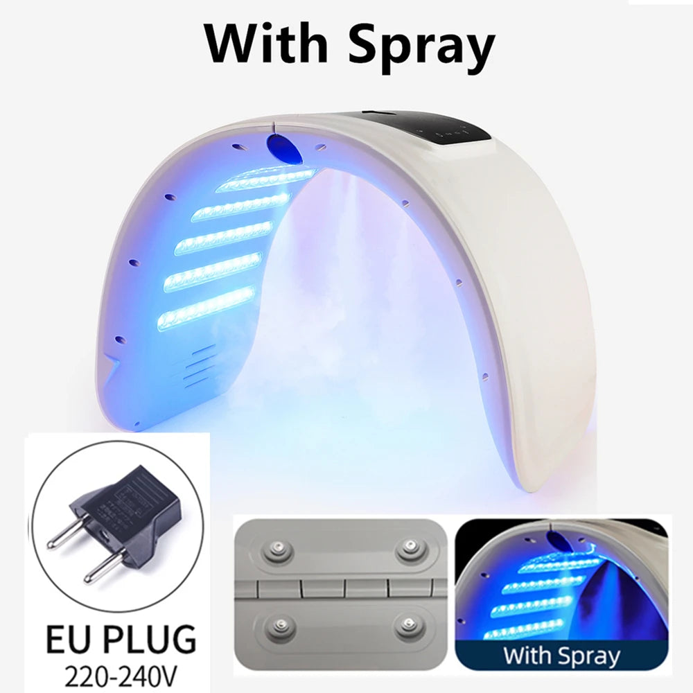 Skin Hydrating Sprayer LED Mask Facial Machine Nano Mist 7 Colors LED Photon Machine Face&Body Salon SPA Home Use Skin Care