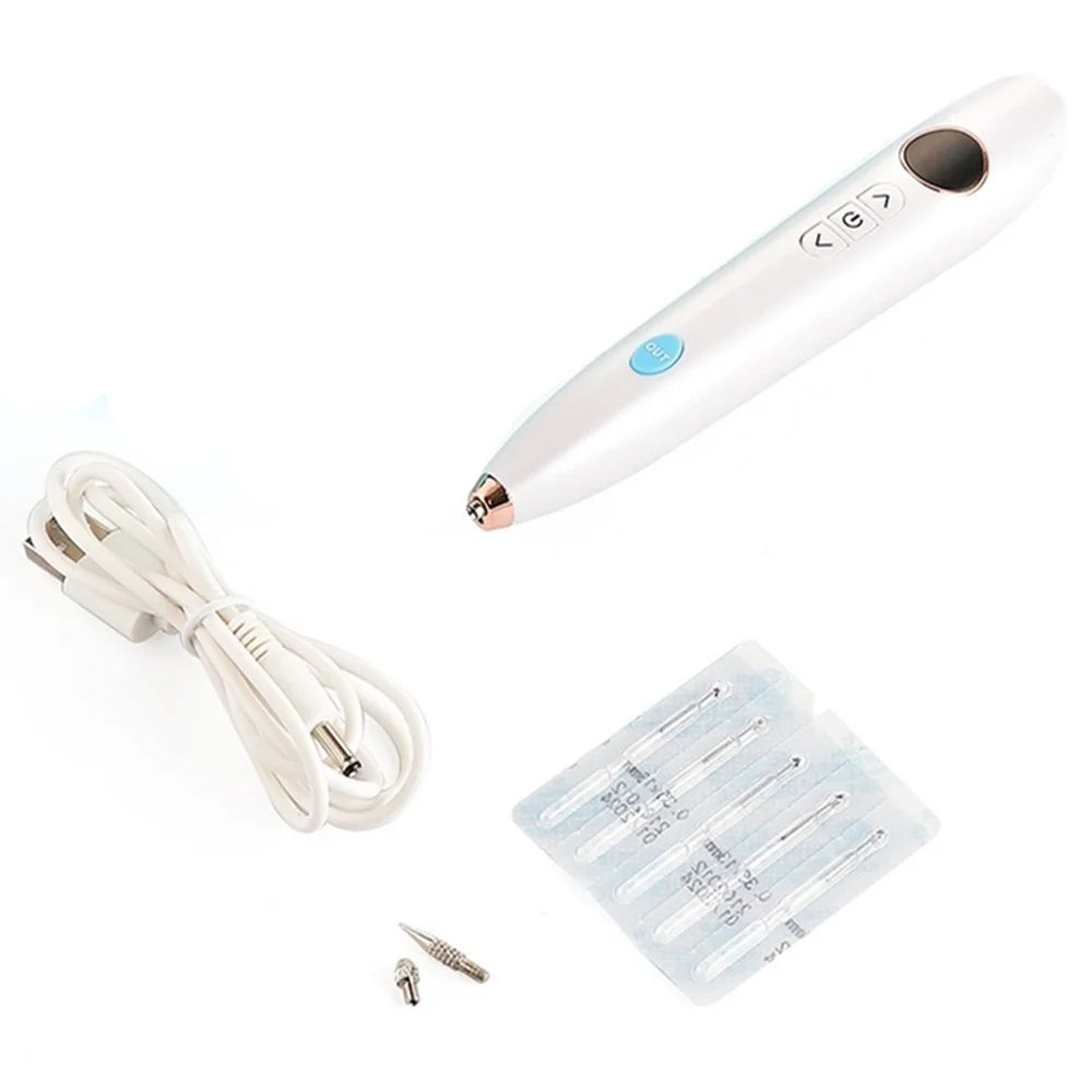 Mini Laser Plasma Pen Portable Freckle Mole Removal Pen With Locating Light Face Body Skin Wart Tag Tattoo Dark Spot Remover