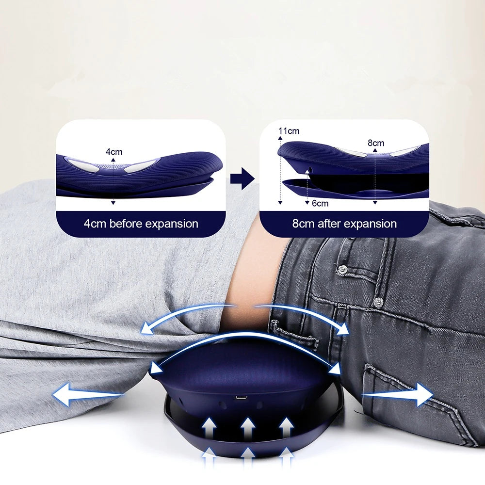 Electric Lumbar Traction Massager Vibration Waist Massager Airbag Waist Spine Support Back Massage Machine Waist masajeador