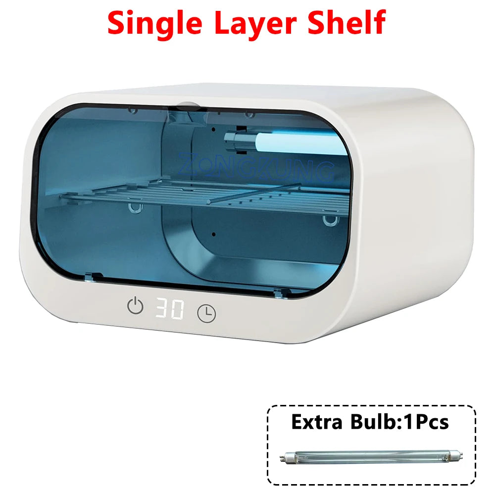 UV Sterilizer Box Ozone Sterilization Cabinet 360° Disinfection With Timer For Phone Salon Nail Beauty Tools Baby Toys