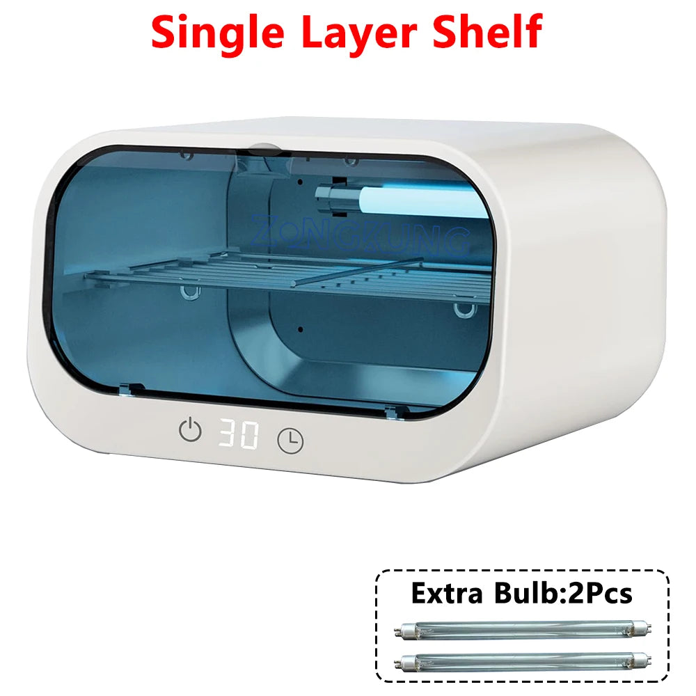 UV Sterilizer Box Ozone Sterilization Cabinet 360° Disinfection With Timer For Phone Salon Nail Beauty Tools Baby Toys