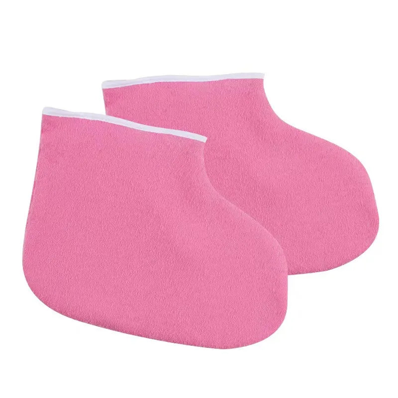 Jecaliz Nail Paraffin Wax Hands Feet Mitts Infrared Therapy SPA Machine Cotton Glove Skin Care Heat Wax Mitten Nail Art Tools