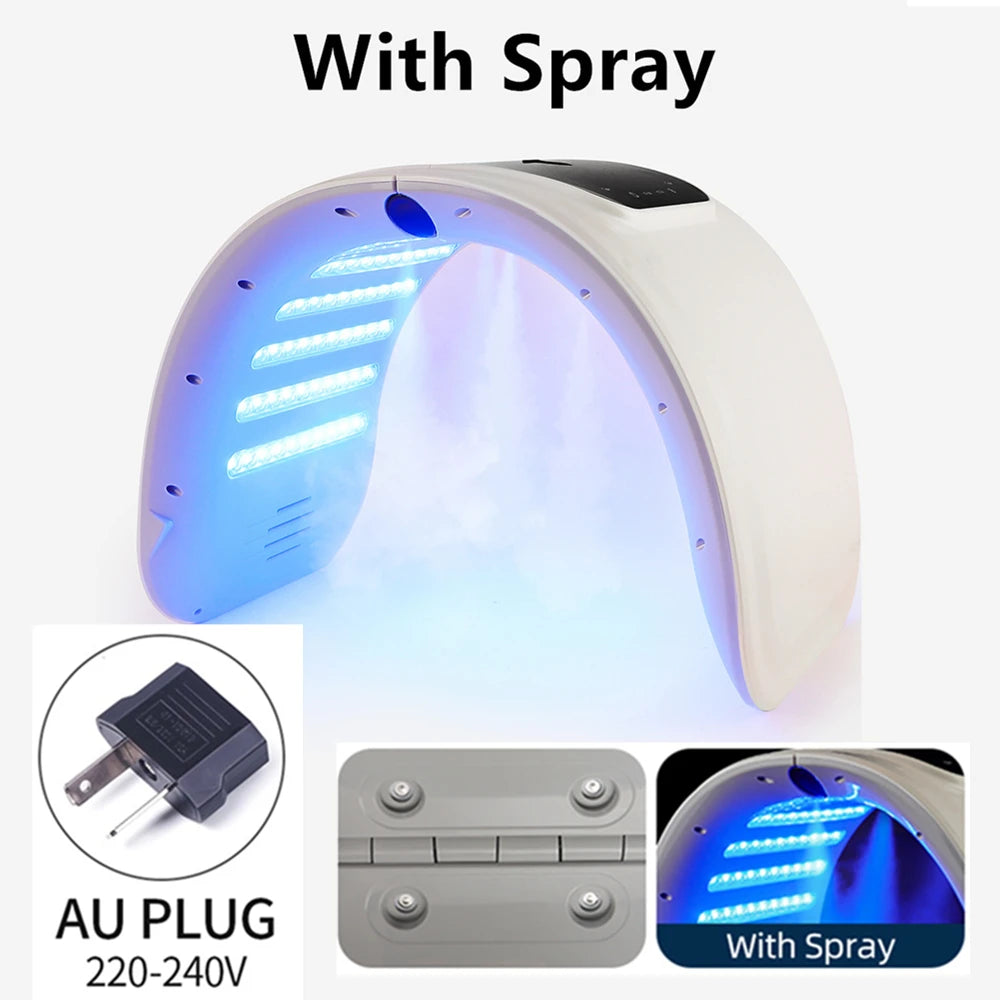 Skin Hydrating Sprayer LED Mask Facial Machine Nano Mist 7 Colors LED Photon Machine Face&Body Salon SPA Home Use Skin Care