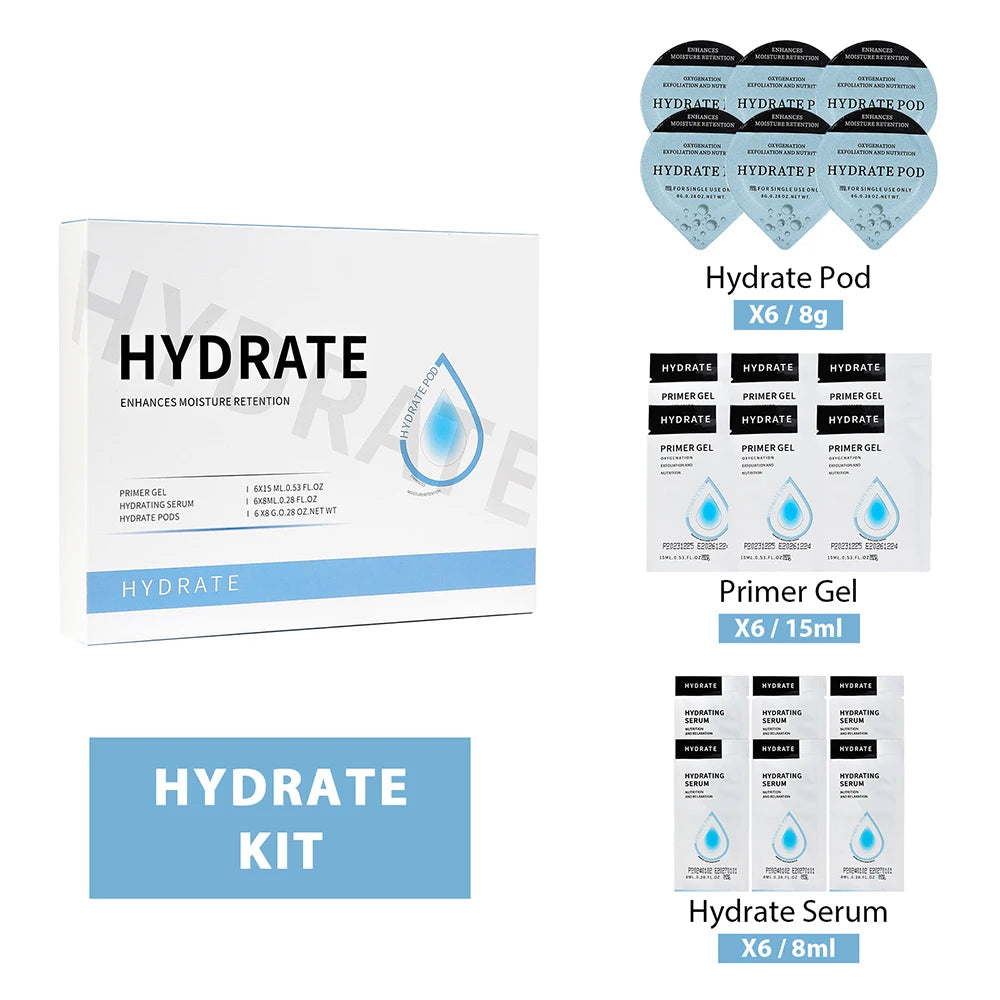 Glam Revive Hydrate Detox Illuminate kit Pods Serum Facial SPA Serum For Bubble Beauty Machine Facial Aqua CO2 Serum Gels