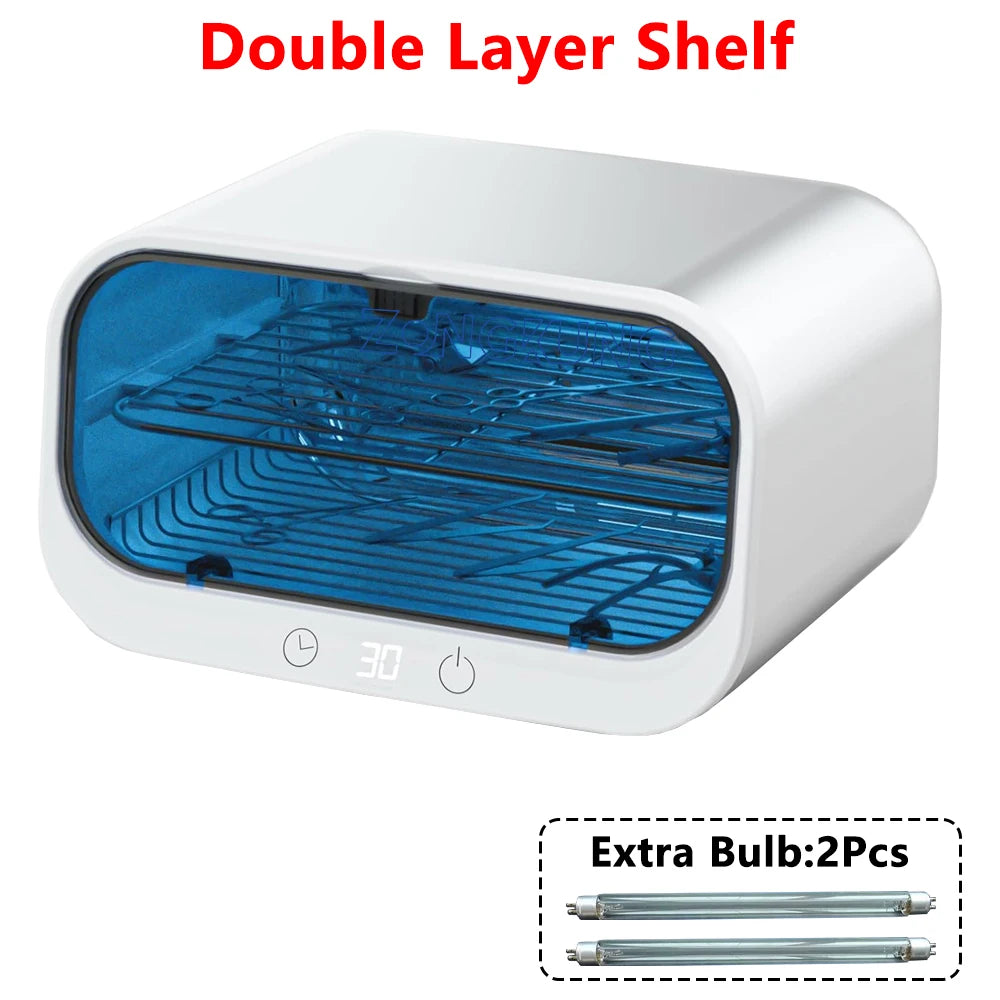 UV Sterilizer Box Ozone Sterilization Cabinet 360° Disinfection With Timer For Phone Salon Nail Beauty Tools Baby Toys